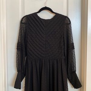 O.P.T Black Dot Sheer Dress
